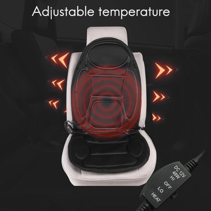 

12V Heated Car Seat Cushion Cover Seat, Heater Warmer Winter Household Cushion Cardriver Heated Seat Cushion