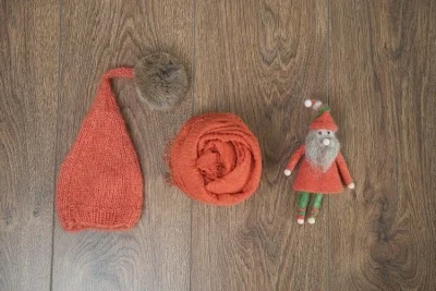 orange hat wrap doll Jane Z Ann Новорожденный ребенок Фото мохер ручной работы вязаный длинный хвостый мяч мягкая шапка реквизит для фотосъемки аксессуары для студийной съемки - Цвет: orange hat wrap doll