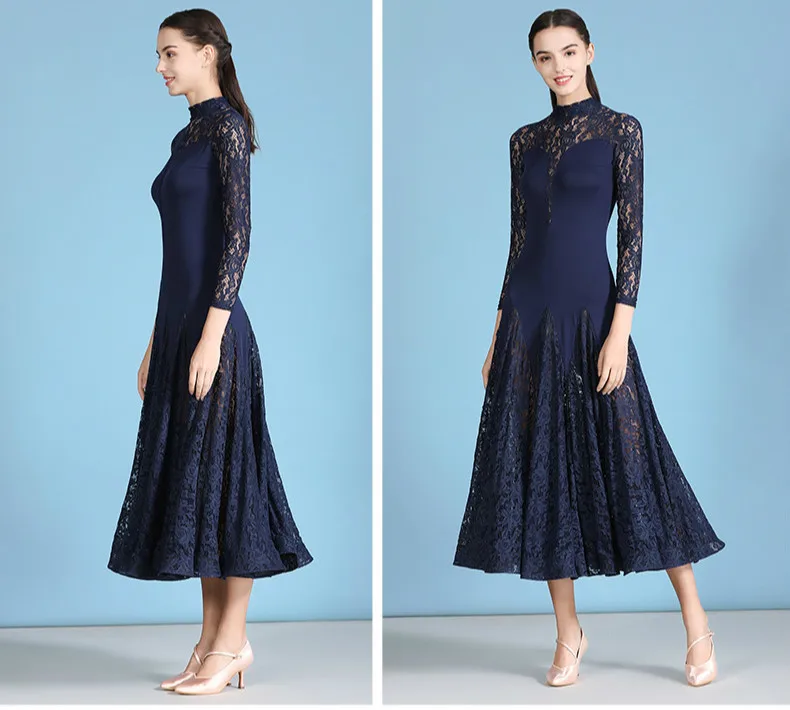 Женское кружевное платье стандартные танцевальные платья для фламенко бальной