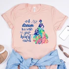 Женская футболка с надписью A Dream Is A Wish Your Heart Make