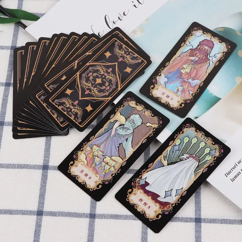 

Student Tarot Cards With Colorful Box Mysterious Divination Astrology Board Game For Magicians Daily Board Games Fast Reach