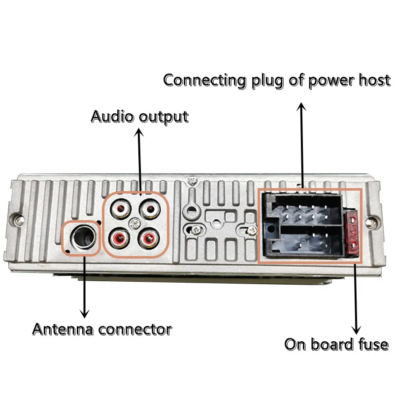 Автомобильный радиоприемник цифровой MP3-плеер с поддержкой Bluetooth 60wx4 FM радио USB/SD