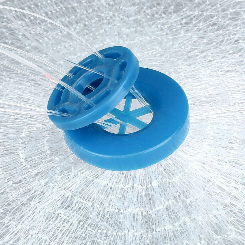 

Hand Throw Fishing Cast Net Spin Bait Sinker Diameter Full Spread Mesh Equipment