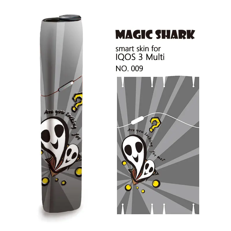 Волшебная Акула зомби призрак надгробие стерео пленка наклейка для IQOS 3