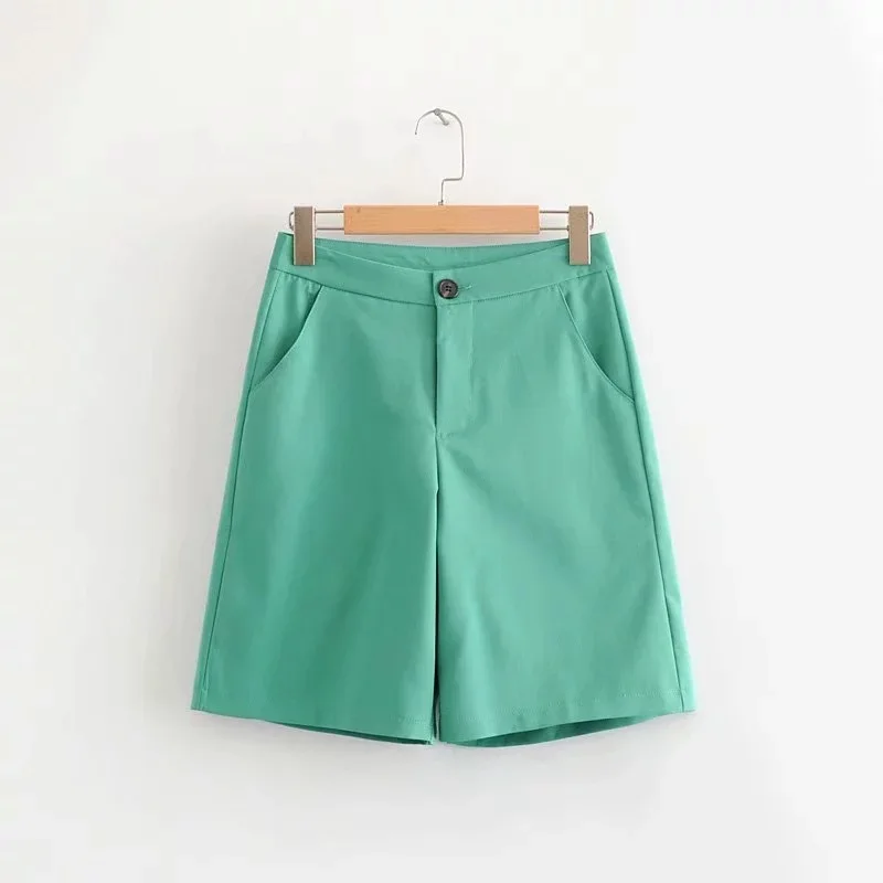 

Female High Waist Straight Black Suit Shorts for Women Korean Casual Short Summer Shorts for Girls Ladies Streetwear Knickers