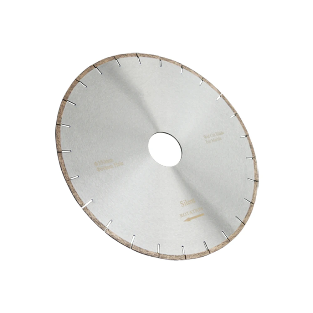 DB05 D350mm 14 дюймов Серебряный пайки мрамор алмаз пилы с не откалывающийся тихий