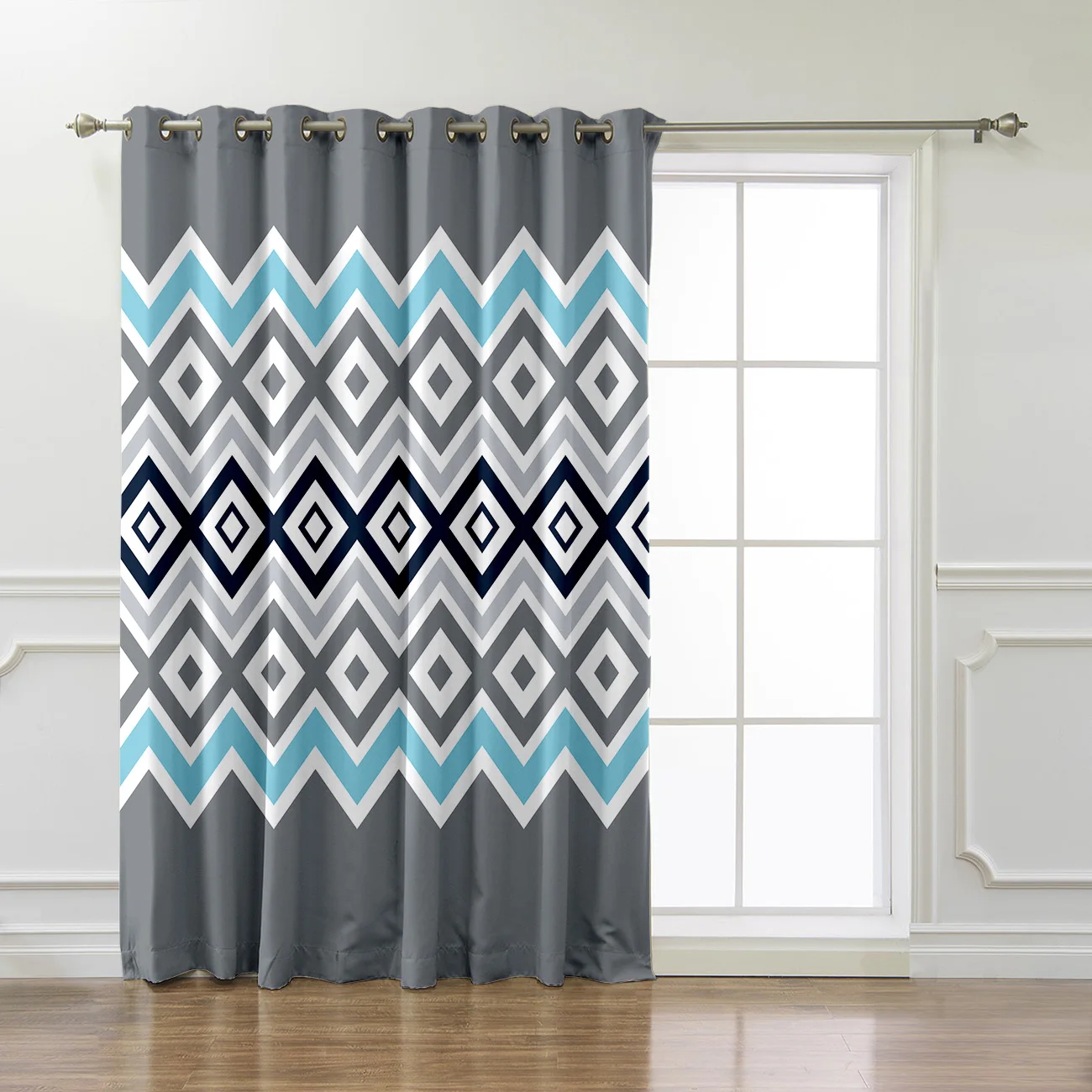 Современные Геометрические занавески для окна s-образные гостиной ванной