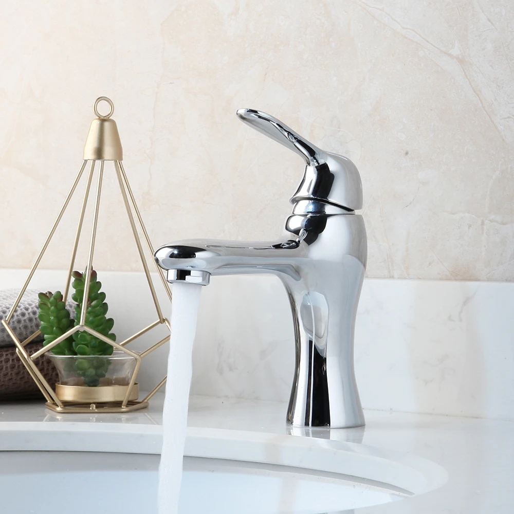 KEMAIDI смеситель для раковины ванной комнаты кран горячей/холодной воды на бортике