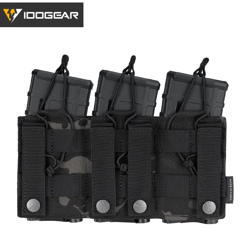 IDOGEAR Тактический LSR 556 лазерная резка Магнитная сумка Тройная переноска MOLLE Сумка