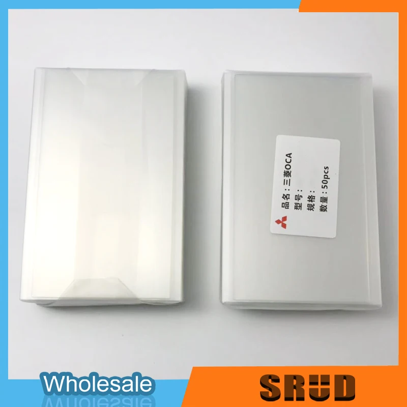 50Pcs 250um Mitsubishi Universal Optical Clear Adhesive OCA Glue Film 4 4.5 4.7 5 5.3 5.5 6.3 6.44 7 7.2 7.9 Inch For iPhone