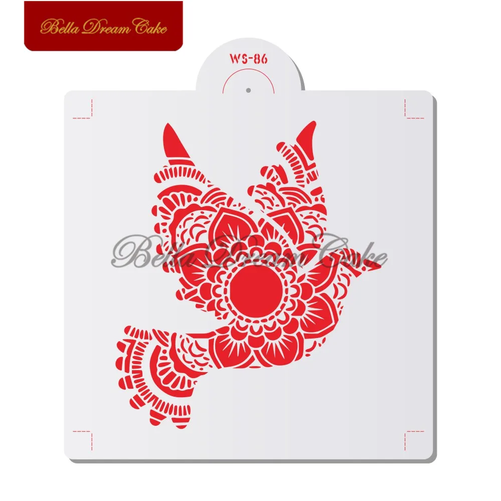 

Трафареты для торта с 3 рисунками животных, птиц, для стен, DIY Рисование, кружева, боковой шаблон, инструмент для украшения помадки, выпечки