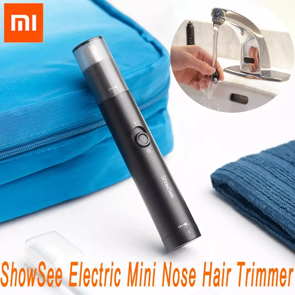 Xiaomi ShowSee Электрический мини триммер для волос в носу портативная Бритва ушей