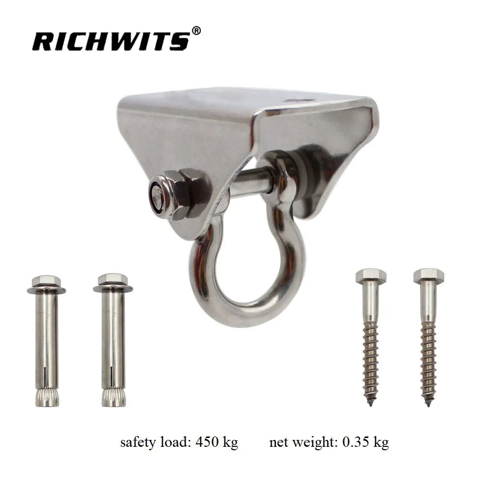 

Heavy Duty Stainless Steel 304 Swivel Swing Hangers Ceiling Hanging Hook Suspension Hardware Kit for Hammock Chair