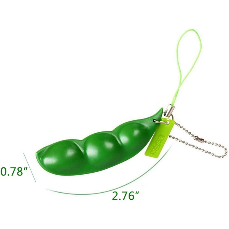

Antistress Edamame Squeez Beans Peas Peanuts Keychain Mini Pop It Fidget Toys Squishy Anti Stress Reliever Toy Pack Adults