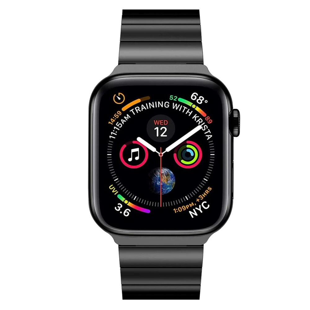 Бизнес группы для apple watch band 44 мм 40 серия 5 4 браслет из нержавеющей стали iwatch