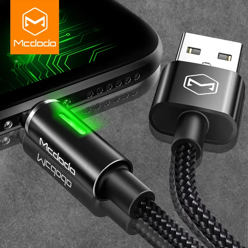 MCDODO автоматическое отключение USB зарядное устройство кабель для iPhone 11 Pro Xs Max X XR 8 7 6 6S Plus Кабель быстрое зарядное устройство кабель для передачи данных для мобильного телефона