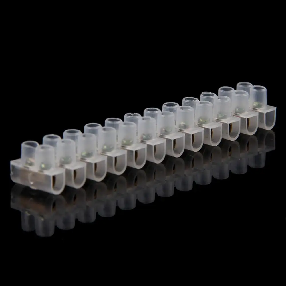 Новый винтовой клеммный барьер 10 шт. электрический провод 12 позиций блок 5A |