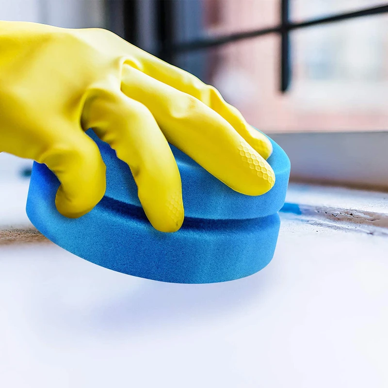 

Paint Sponge Applicator Circular Painting Sponges Watercolor for Car Detailing Tire Brush ,Painting, Craft, Kitchen (4 Pack)