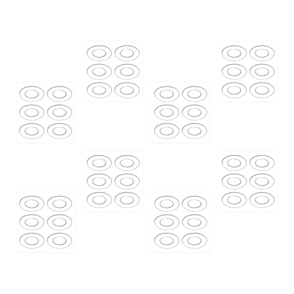 

48 Pcs Practical Heel Grips Reusable Anti-wear Stickers Eyelet Stickers (Transparent)