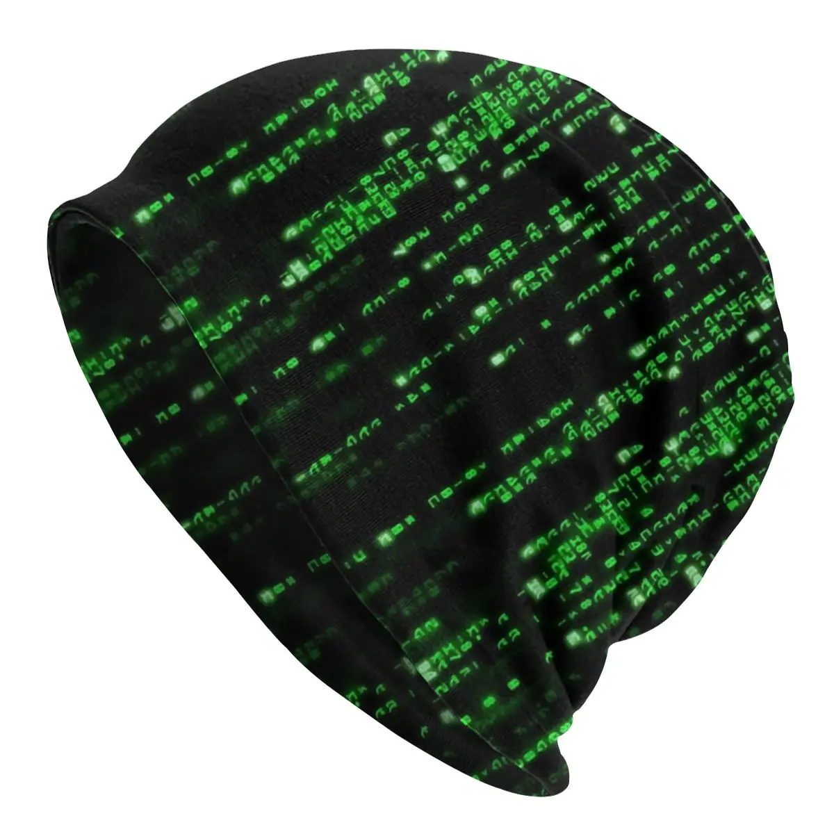 

Binary Code The Matrix Program Bonnet Homme Street Knit Hat For Men Women Autumn Winter Warm Hacker Programmer Beanies Caps