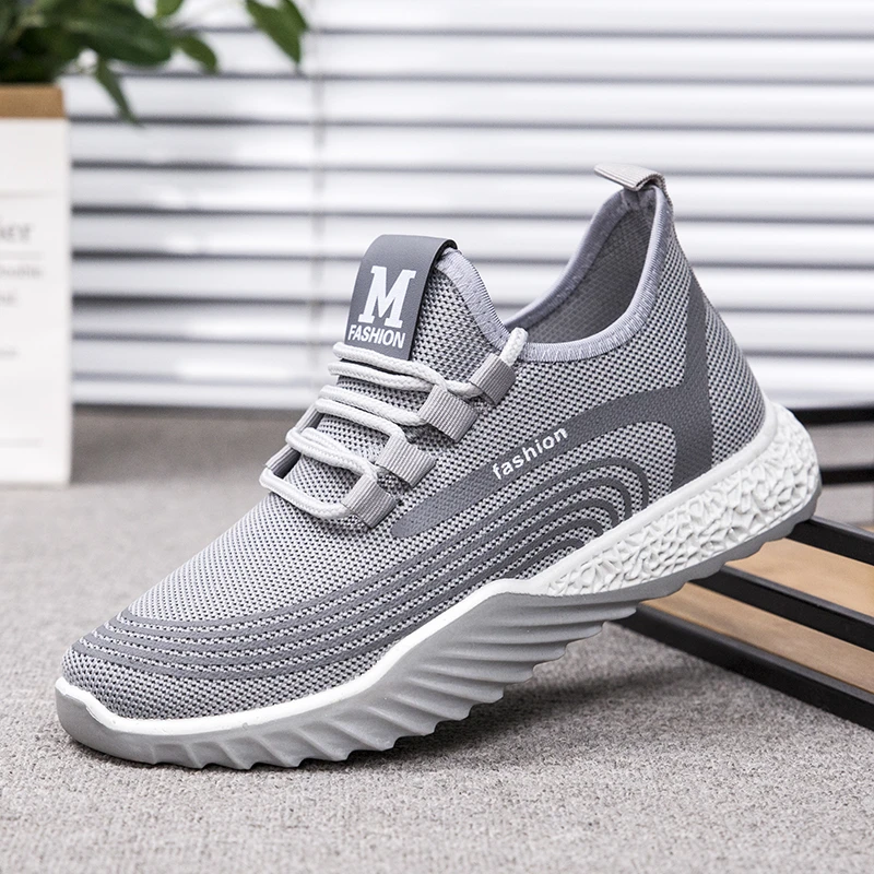 Модная мужская обувь на толстой подошве Кроссовки для бега Мужская дышащая