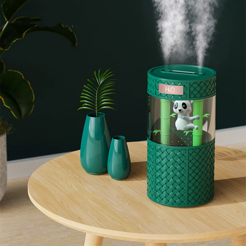 

Large Capacity Air Humidifier USB Aroma Diffuser 1000ML Dual Nozzle Ultrasonic Mist Maker Fogger with LED Light Air Purifier