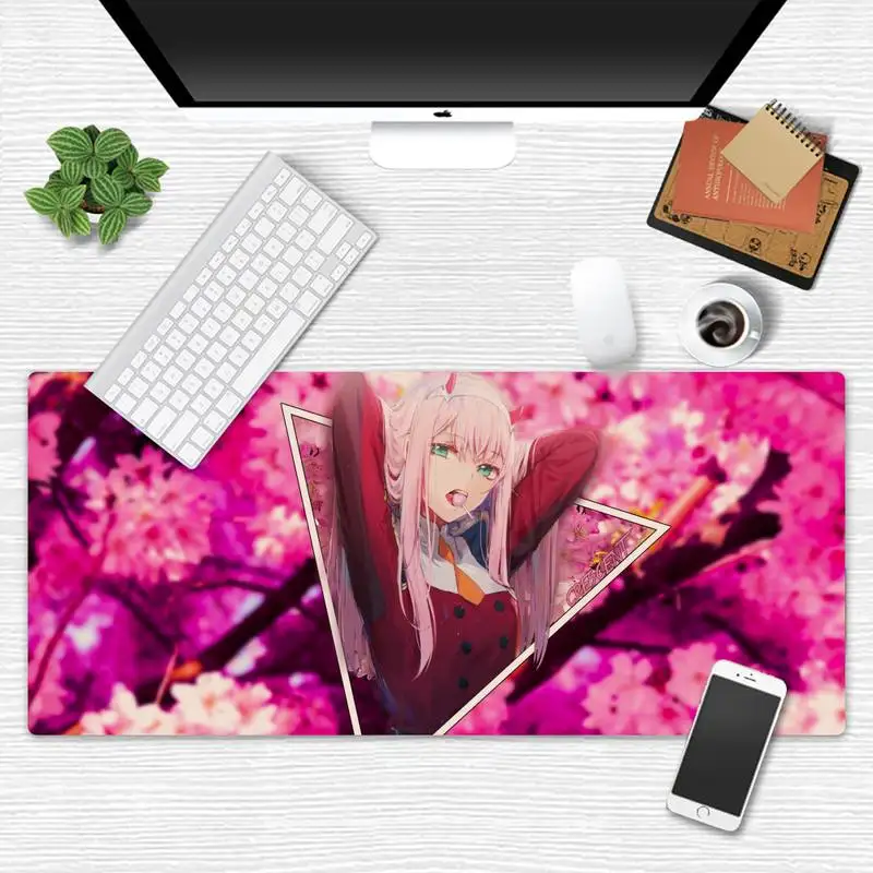 

zero two darling Beautiful Anime Mouse Mat Game Office Work Mouse Mat pad X XL Non-slip Laptop Cushion mouse pad