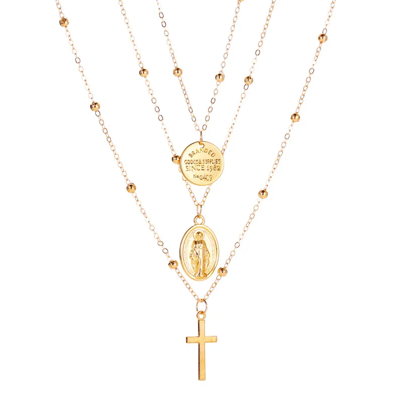 New Gold Color Pendant Necklaces for Women Long Moon Pendant Necklaces Laces Velvet Chokers Fashion Jewelry Gift - Окраска металла: I