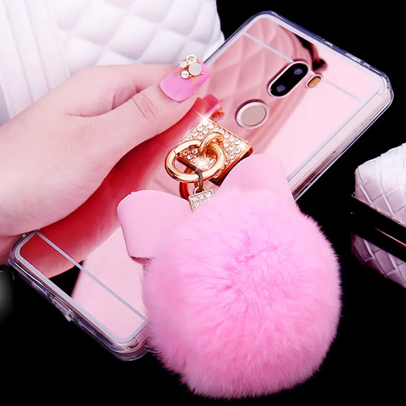 Зеркальный чехол для Redmi Note 2 3 3S 4 4A 4X мягкий из ТПУ с блестящими стразами и