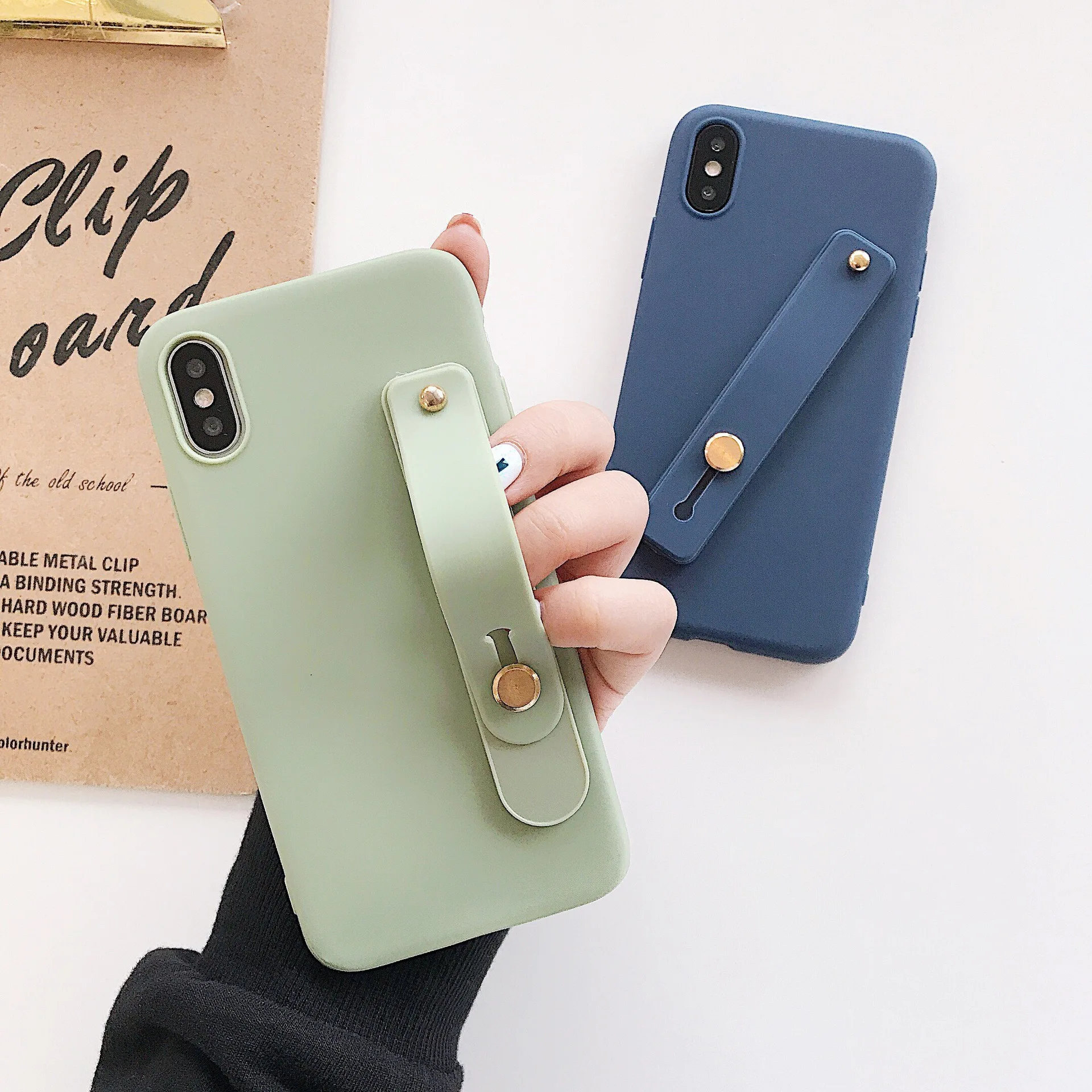 Простой матовый чехол из ТПУ с подставкой для Motorola Moto G7 power G6 Plus G5S G5 E5 Play E4+ X4 C Z3 наручный ремешок чехол