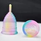 Гигиенические менструальные чаши для женщин, 1 шт., цветные, из медицинского силикона