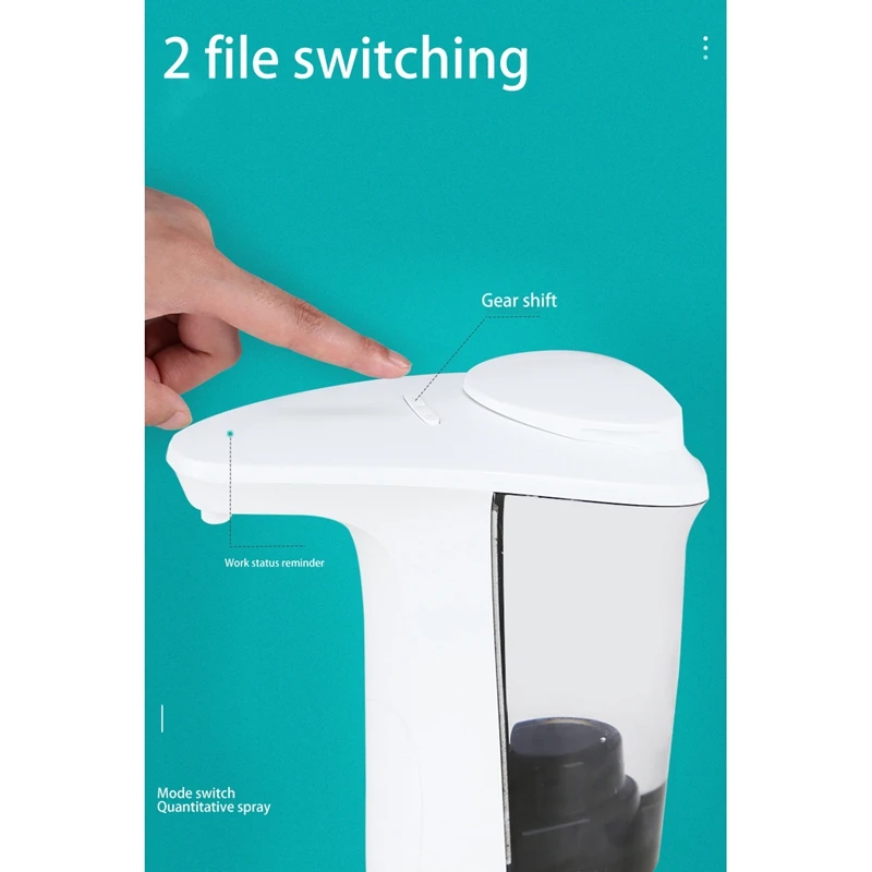 

Automatic Electric Soap and Liquid Hand Dispenser Spray 480ML Home IPX67 Waterproof AutoTouchless Infrared Motion Sensor