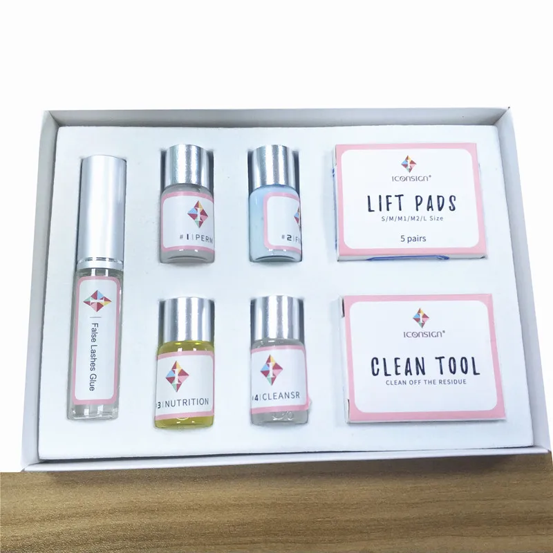 Набор для поднятия ресниц набор макияжа завивки очищающее средство увлажняющее