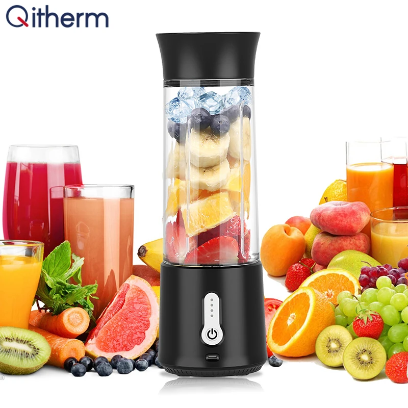 

Portable USB Juicer Mini Blender 500ML Electric Juicer Machine Fruit Blender Mini Food Processor Lemon Squeezer Juice Maker