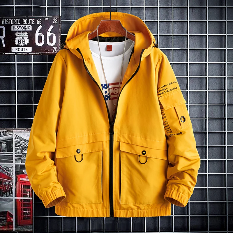 Рубашка мужская с капюшоном Повседневная клетчатая длинным рукавом в стиле