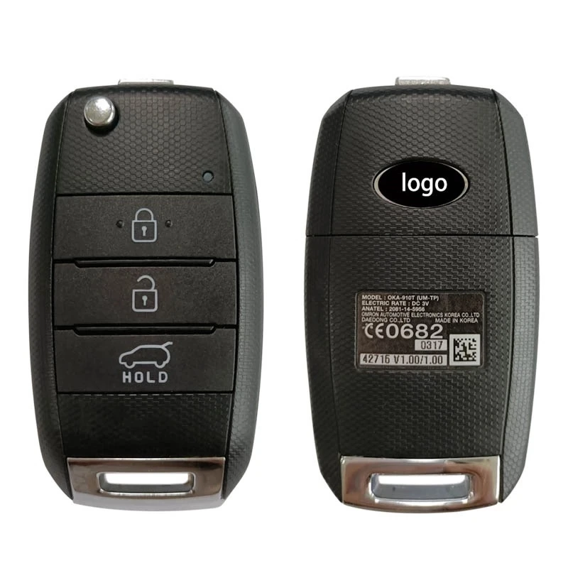 Оригинальный умный дистанционный ключ-брелок KEYECU OEM с 3 кнопками 433 МГц TIRIS DST80 чип