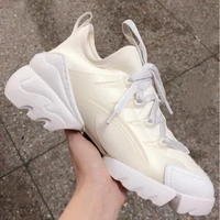 fashion luxury sneakers d brand women shoes thick sole chunky heel casual sports shoes breathable vulcanized female footwear
