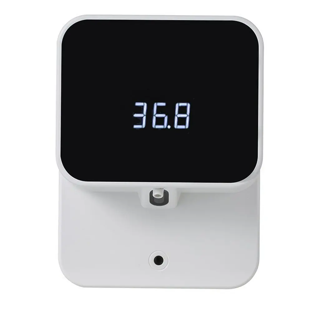 

Wall-mounted Infrared Induction Temperature Measuring Liquid Dispenser Gel Disinfection Hand Sanitizer Container