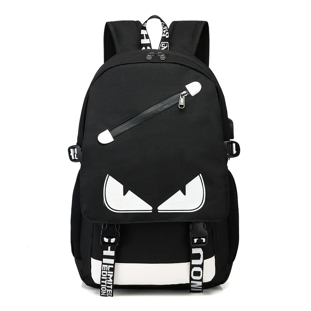 Changeover School Backpacks Student Luminous Animation USB Charge Kids Joint High School Bags Teenager anti-theft Backpack