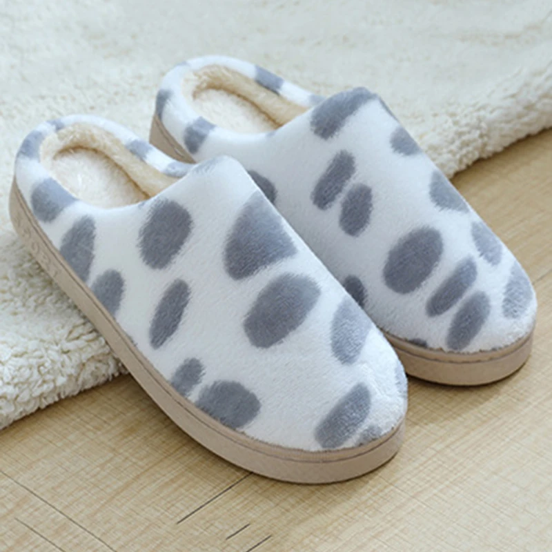 

Furry Home Slippers Women Soft Warm Plush Shoes Winter Cotton Indoor Slippers Men Comfortable Velvet Slides For Cold Weather
