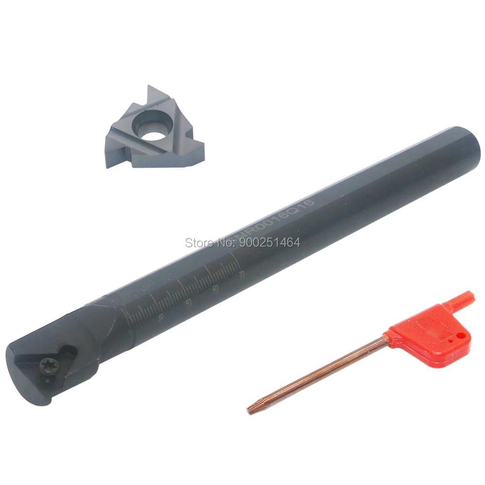 

CNC Lathe Tool Internal Thread Holder A SNR0016Q16,with a 16IR AG60 Cemented Carbide Bit is The Processing of Metric Threads
