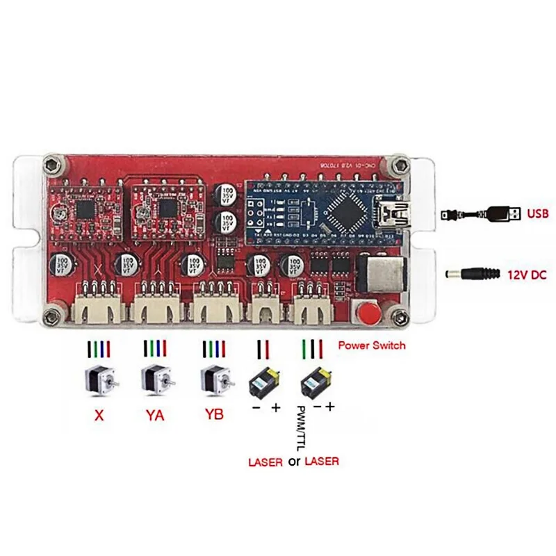 Фрезерный станок с ЧПУ аппарат для лазерной порезки S1 15 Вт 500 МВт 2500 мвт 5500 15000 мВт