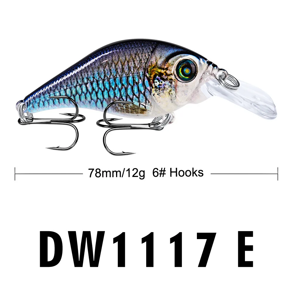 

Style Sea Fishing Rock Bait 78mm/12g Bionic Lures Minnow Plastic Hard Bait Crank Bait Fishing Accessories Sea Fishing Gear