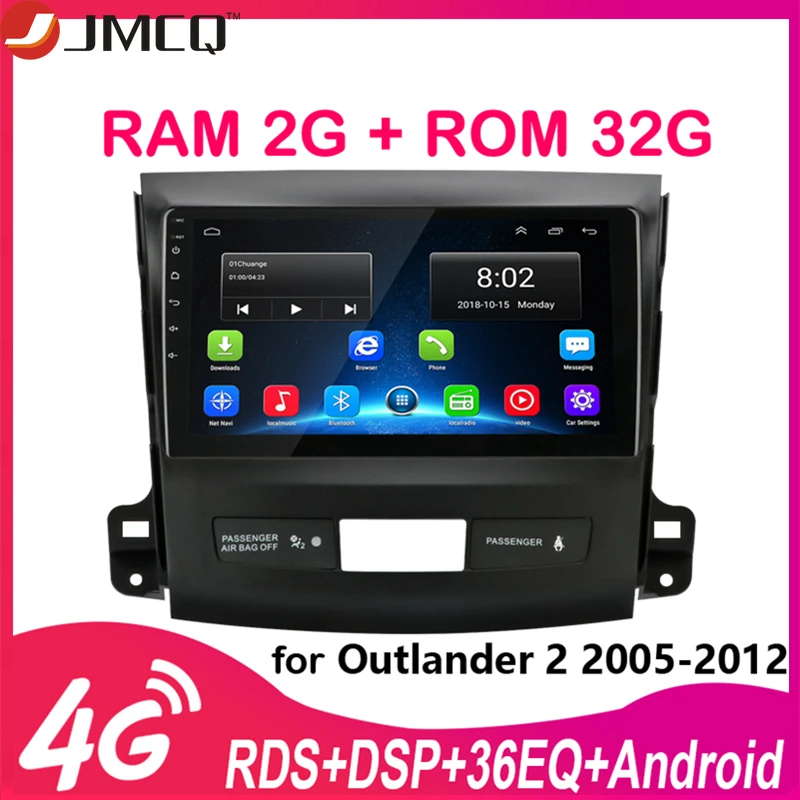 JMCQ Android автомобильный GPS мультимедийный плеер для Mitsubishi Outlander xl 2 навигационное