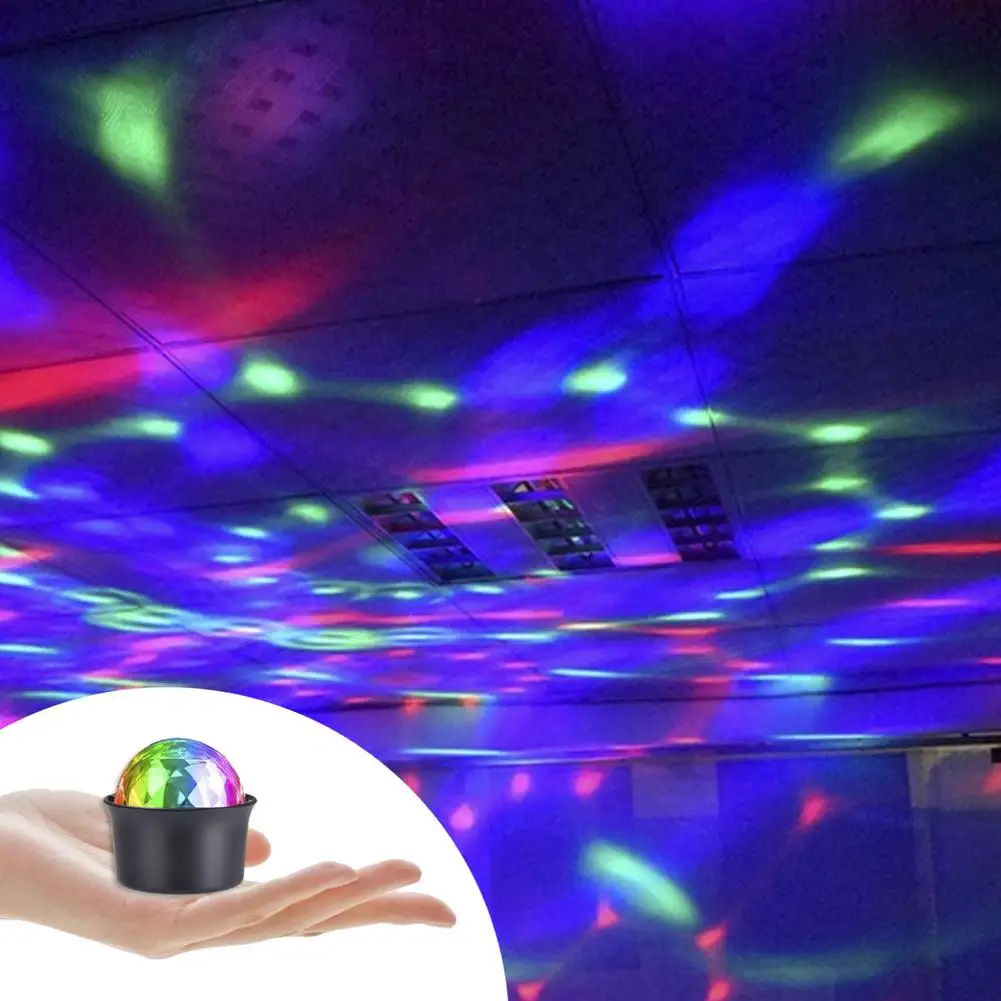 

Home Mini DJ Atmosphere Lamp USB Charging Music Control Stage Decor Light Festival Decoration Stage Lights