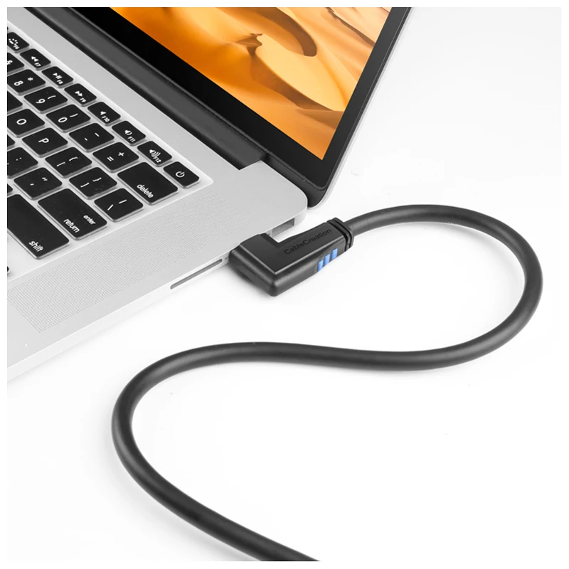 HDMI 2 0 Удлинительный кабель левый угол 90 градусов вертикальный 4K (60 Гц) Мужской и
