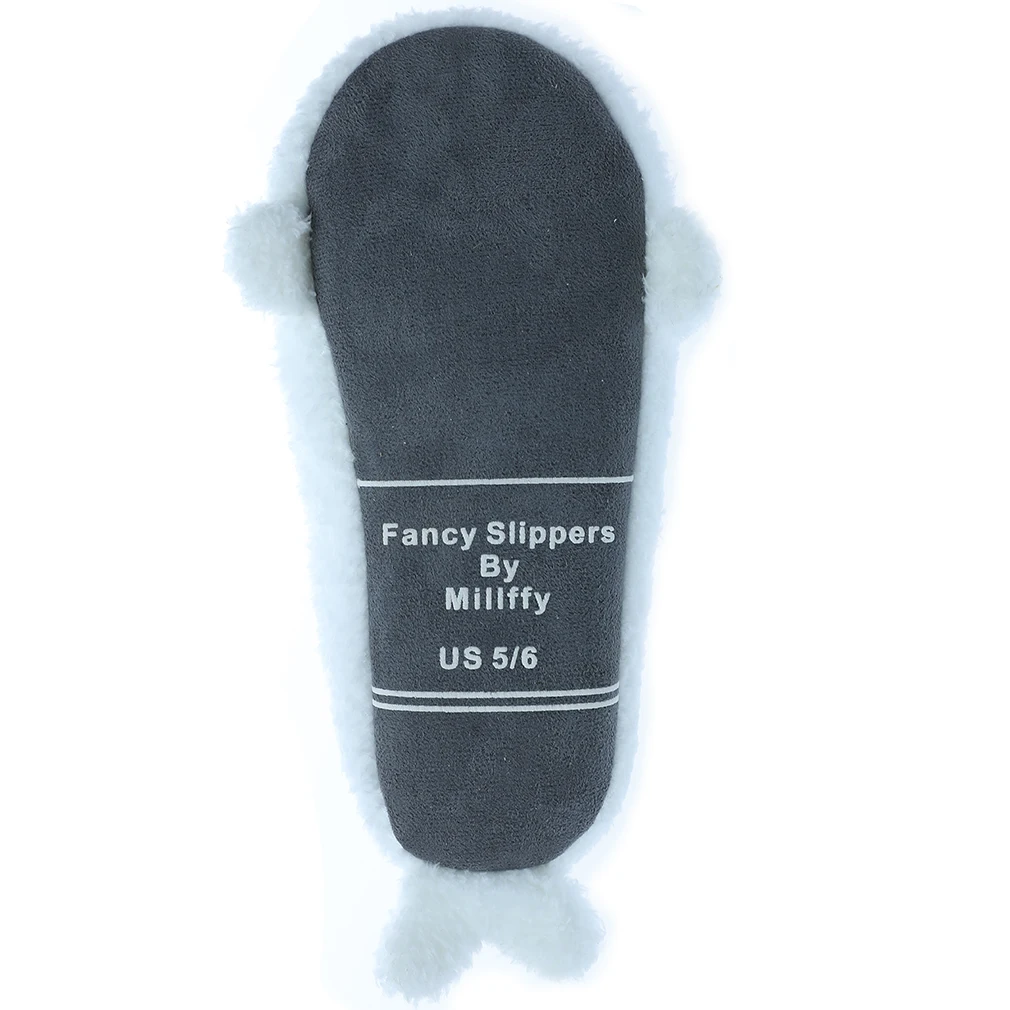 

Millffy Cute Sea lion Plush Slippers Japanese Girl Plush Seal Soft Bottom Indoor Home Flat Floor Shoes