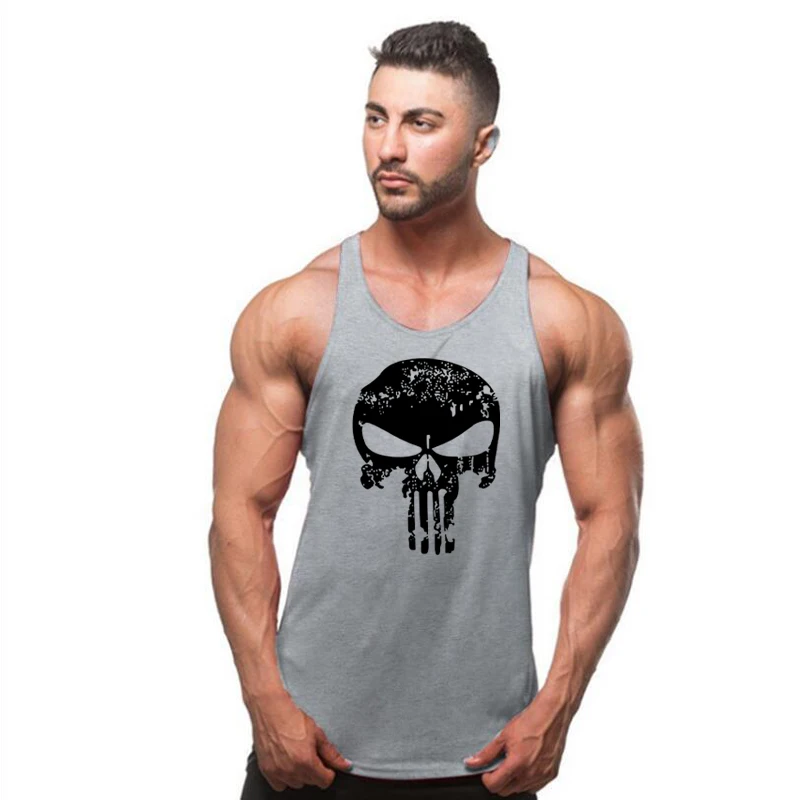 

2020 Camiseta deportiva para hombres camiseta sin mangas de algodon de marca de chicos musculosos camiseta para nino chaleco par