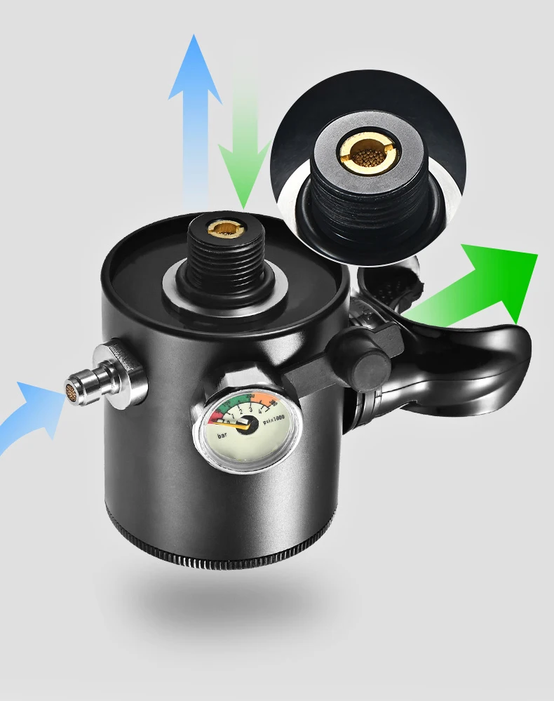 Кислородный Мини резервуар для дайвинга DCCMS респиратор подводного плавания с