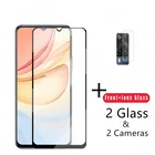 Закаленное стекло 4 в 1 2.5D для Vivo Y53s 4G, защитная пленка для экрана Vivo Y53s, HD, для телефона, камеры, объектива, пленка для Vivo Y73, Y53s, Y20